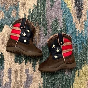 Roper leather baby boots